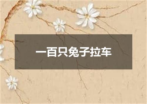 一百只兔子拉车