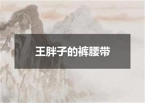 王胖子的裤腰带