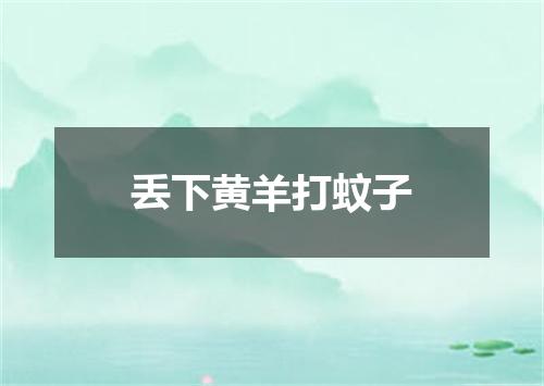 丢下黄羊打蚊子