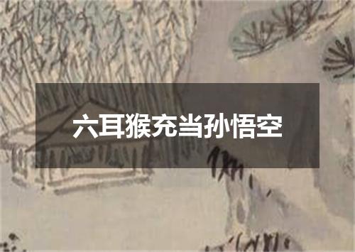 六耳猴充当孙悟空