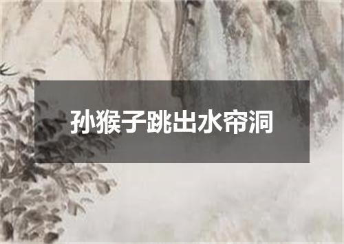 孙猴子跳出水帘洞