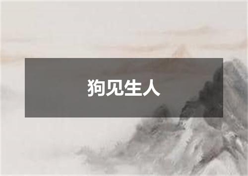 狗见生人