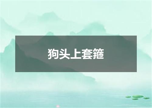 狗头上套箍