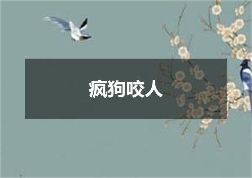 疯狗咬人