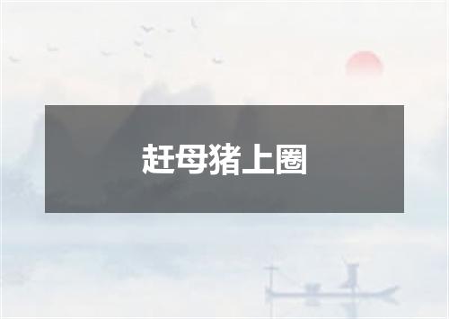 赶母猪上圈