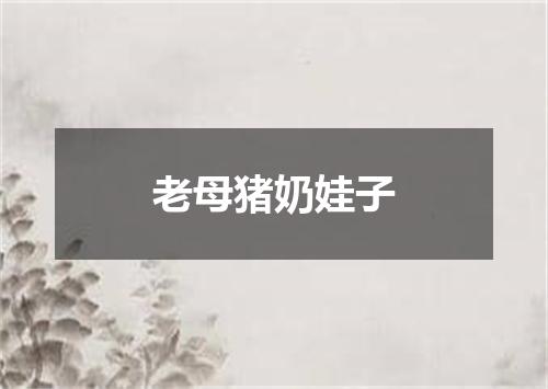 老母猪奶娃子