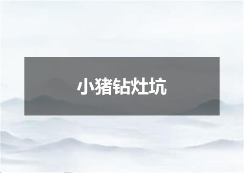 小猪钻灶坑
