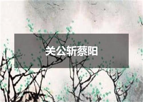 关公斩蔡阳