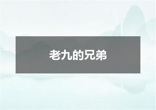老九的兄弟