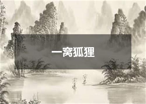 一窝狐狸